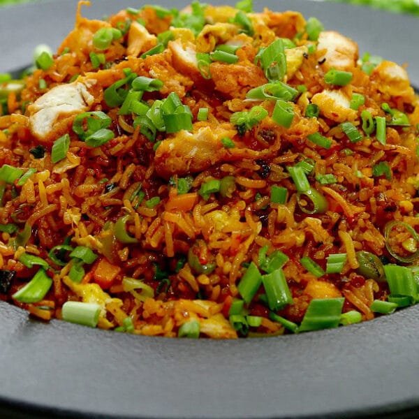 Triple Schezwan Chicken Fried Rice